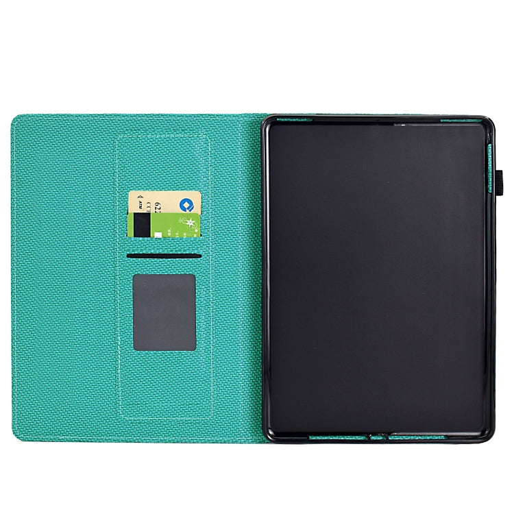 For Amazon Kindle Paperwhite 4 / 3 / 2 / 1 Solid Color Fiber Texture Smart Tablet Leather Case