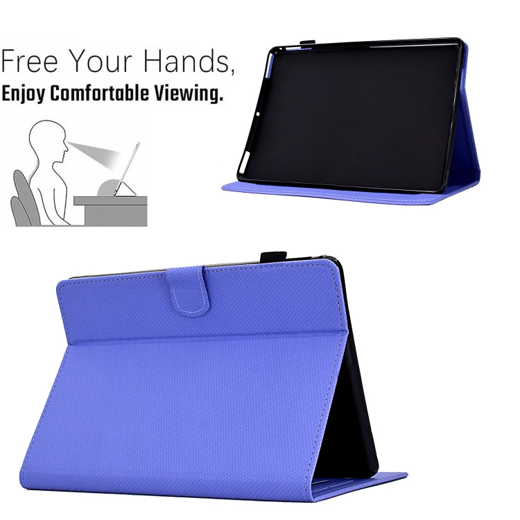 For Amazon Kindle Paperwhite 4 / 3 / 2 / 1 Solid Color Fiber Texture Smart Tablet Leather Case