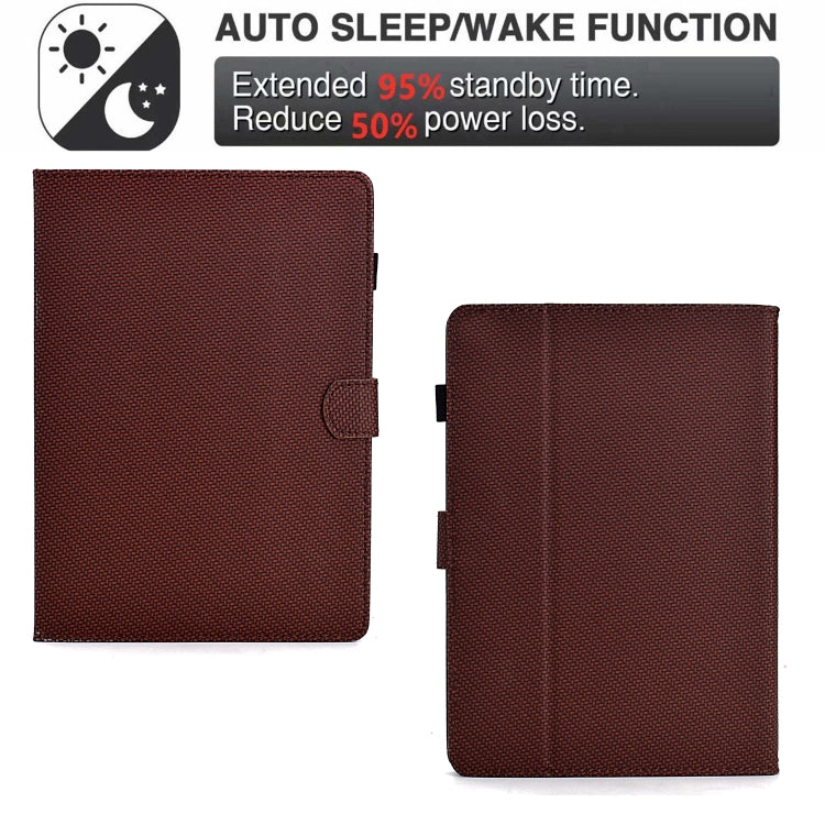 For Amazon Kindle Paperwhite 5 2021 Solid Color Fiber Texture Smart Tablet Leather Case