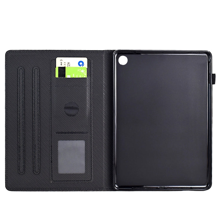 For Amazon Kindle Fire HD 10 Plus 2021 Solid Color Fiber Texture Smart Tablet Leather Case