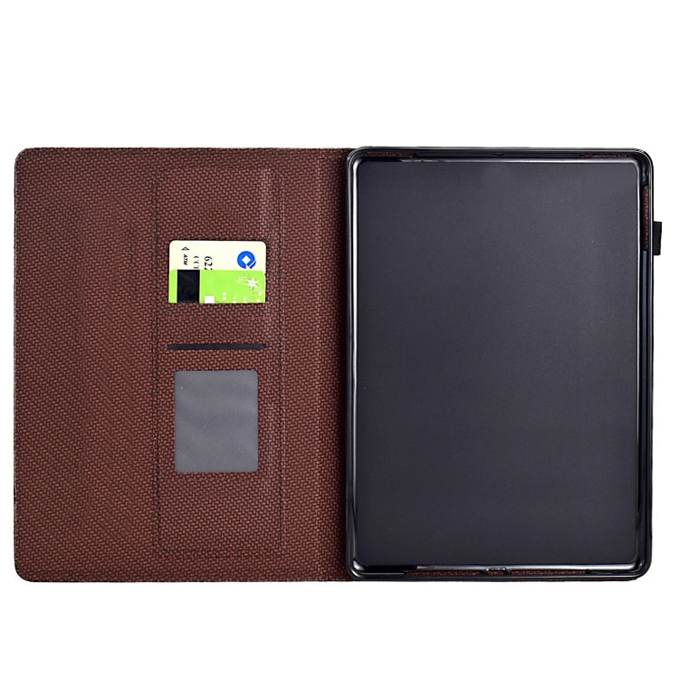 For Amazon Kindle Paperwhite 12th Gen 2024 Solid Color Fiber Texture Smart Tablet Leather Case