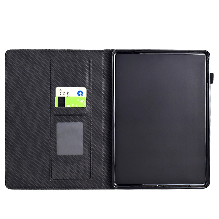 For Amazon Kindle Paperwhite 12th Gen 2024 Solid Color Fiber Texture Smart Tablet Leather Case