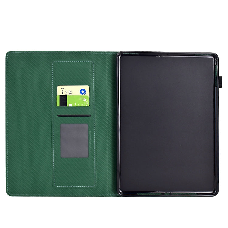 For Amazon Kindle Paperwhite 12th Gen 2024 Solid Color Fiber Texture Smart Tablet Leather Case