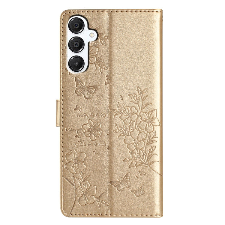 For Samsung Galaxy A36 5G Butterflies and Flowers Leather Phone Case