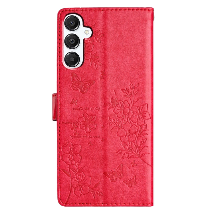 For Samsung Galaxy A36 5G Butterflies and Flowers Leather Phone Case