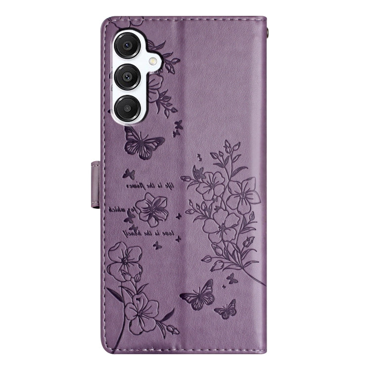 For Samsung Galaxy A36 5G Butterflies and Flowers Leather Phone Case