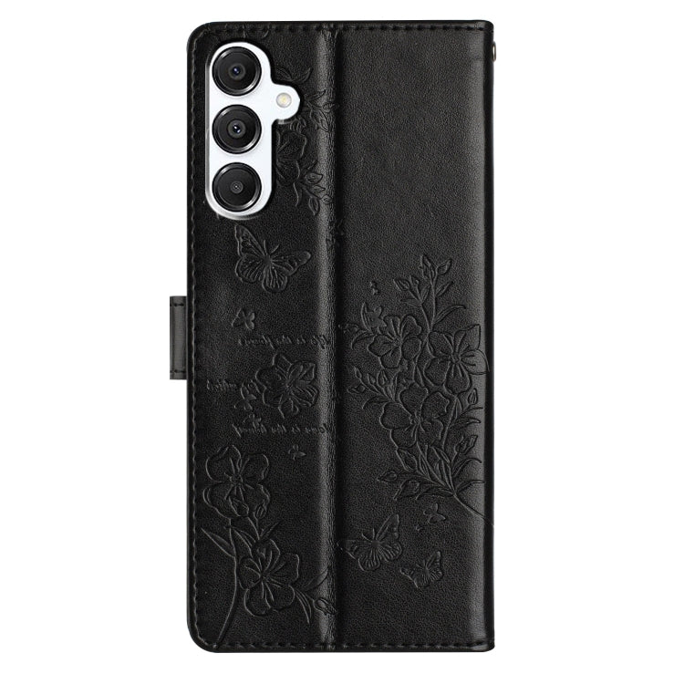 For Samsung Galaxy A56 5G Butterflies and Flowers Leather Phone Case