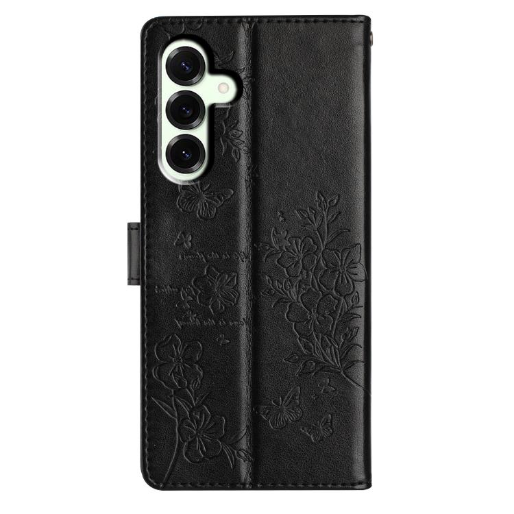 For Samsung Galaxy M36 5G Butterflies and Flowers Leather Phone Case