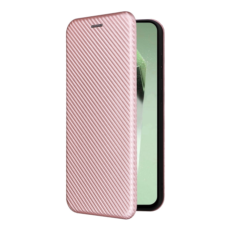 For Samsung Galaxy S24 FE 5G Carbon Fiber Texture Flip Leather Phone Case