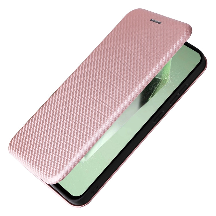For Samsung Galaxy S24 FE 5G Carbon Fiber Texture Flip Leather Phone Case