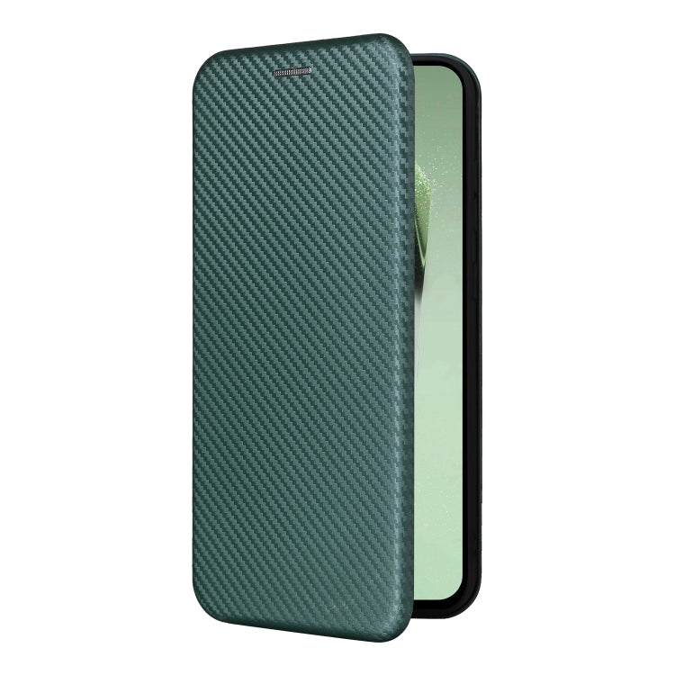 For Samsung Galaxy S24 FE 5G Carbon Fiber Texture Flip Leather Phone Case