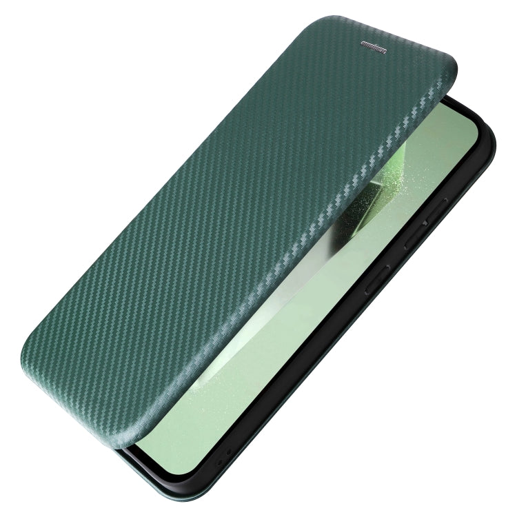 For Samsung Galaxy S24 FE 5G Carbon Fiber Texture Flip Leather Phone Case