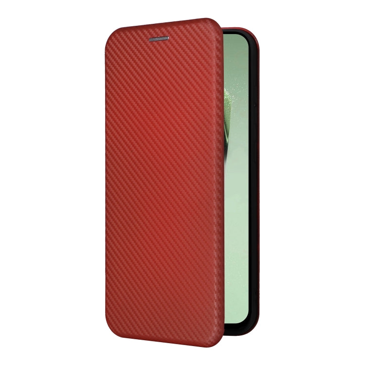 For Samsung Galaxy S24 FE 5G Carbon Fiber Texture Flip Leather Phone Case