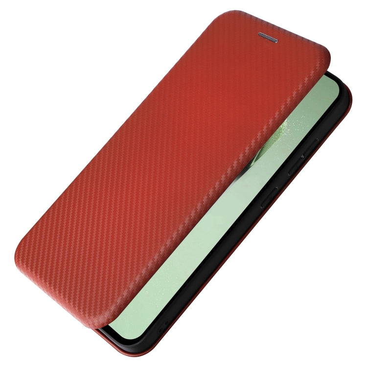 For Samsung Galaxy S24 FE 5G Carbon Fiber Texture Flip Leather Phone Case