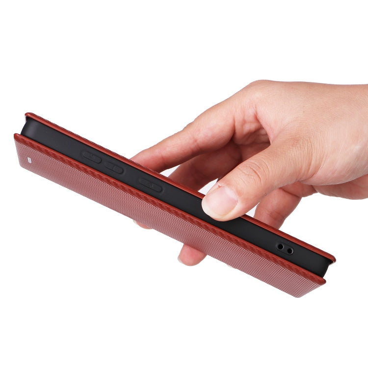 For Samsung Galaxy S25 Ultra 5G Carbon Fiber Texture Flip Leather Phone Case