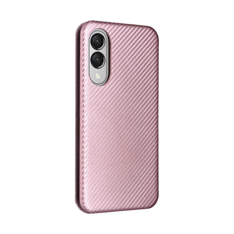 For Samsung Galaxy S25 Edge 5G Carbon Fiber Texture Flip Leather Phone Case