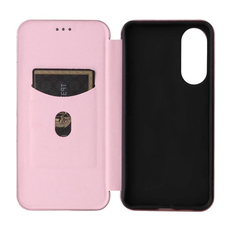 For Samsung Galaxy S25 Edge 5G Carbon Fiber Texture Flip Leather Phone Case