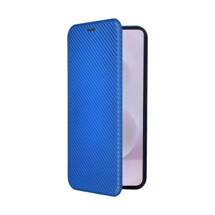 For Samsung Galaxy S25 Edge 5G Carbon Fiber Texture Flip Leather Phone Case