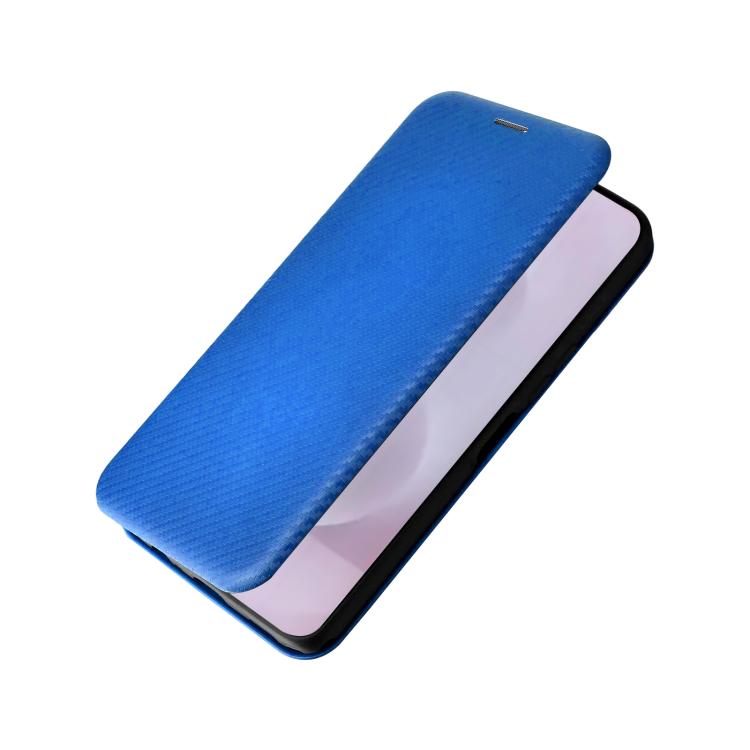For Samsung Galaxy S25 Edge 5G Carbon Fiber Texture Flip Leather Phone Case