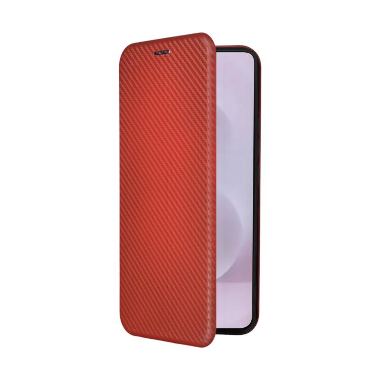 For Samsung Galaxy S25 Edge 5G Carbon Fiber Texture Flip Leather Phone Case