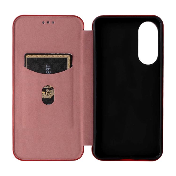 For Samsung Galaxy S25 Edge 5G Carbon Fiber Texture Flip Leather Phone Case