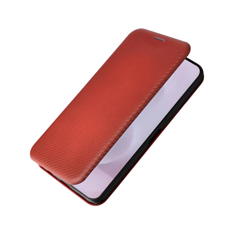 For Samsung Galaxy S25 Edge 5G Carbon Fiber Texture Flip Leather Phone Case
