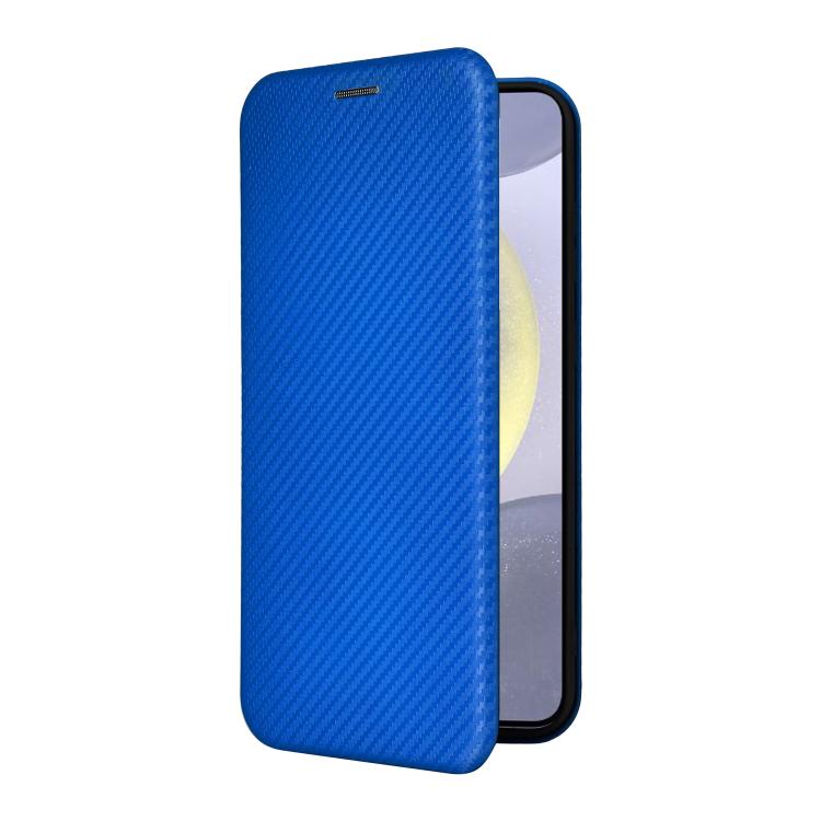 For Samsung Galaxy S25 FE 5G Carbon Fiber Texture Flip Leather Phone Case