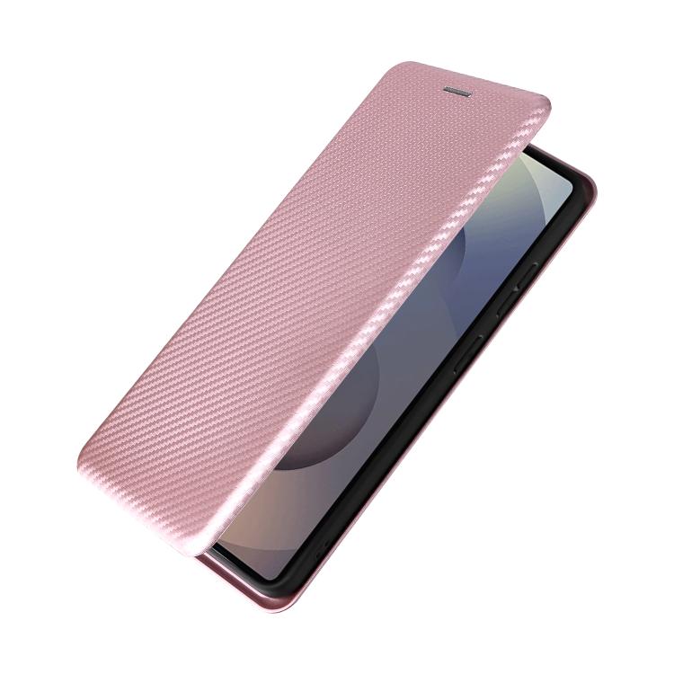 For Samsung Galaxy S26 Ultra 5G Carbon Fiber Texture Flip Leather Phone Case