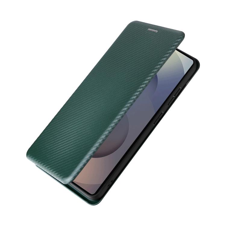 For Samsung Galaxy S26 Ultra 5G Carbon Fiber Texture Flip Leather Phone Case