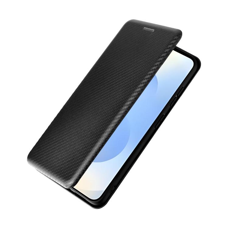 For Samsung Galaxy S26 5G Carbon Fiber Texture Flip Leather Phone Case