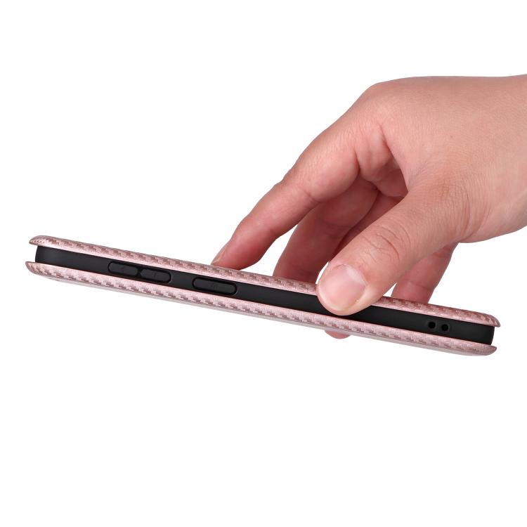For Samsung Galaxy S26 Edge 5G Carbon Fiber Texture Flip Leather Phone Case