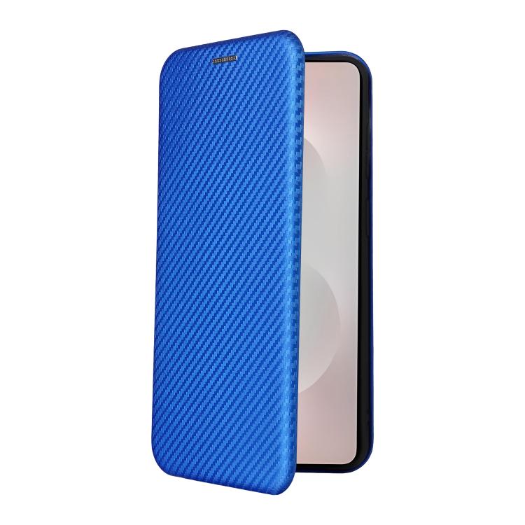For Samsung Galaxy S26 Edge 5G Carbon Fiber Texture Flip Leather Phone Case