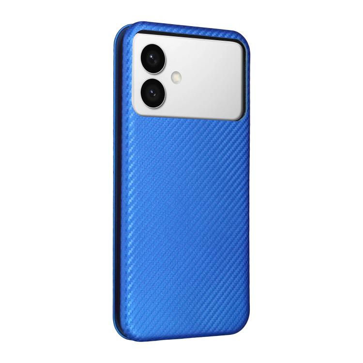 For Samsung Galaxy S26 Edge 5G Carbon Fiber Texture Flip Leather Phone Case