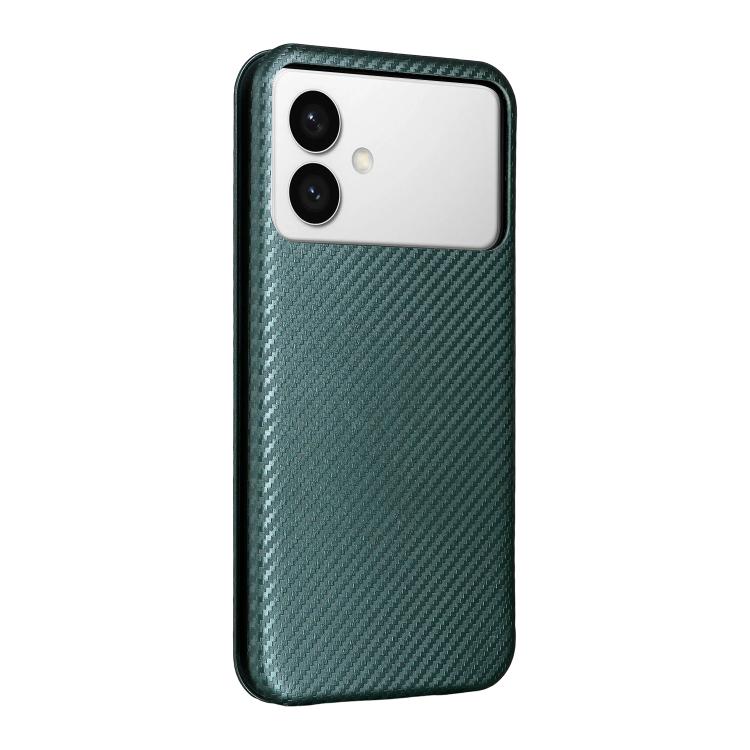 For Samsung Galaxy S26 Edge 5G Carbon Fiber Texture Flip Leather Phone Case