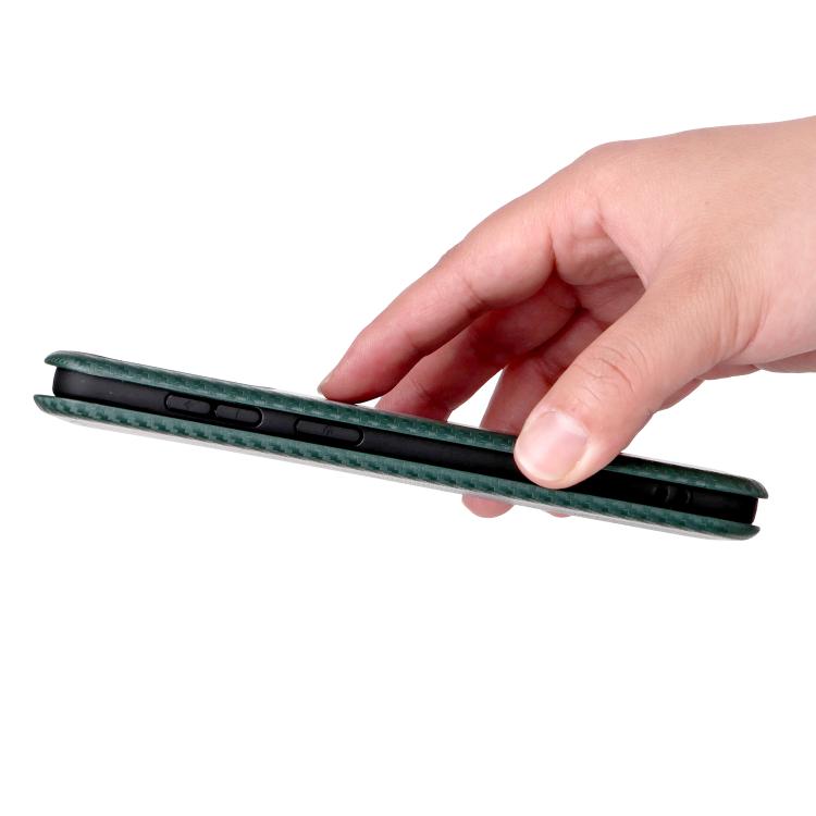 For Samsung Galaxy S26 Edge 5G Carbon Fiber Texture Flip Leather Phone Case