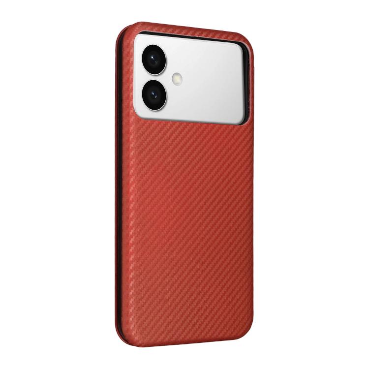 For Samsung Galaxy S26 Edge 5G Carbon Fiber Texture Flip Leather Phone Case