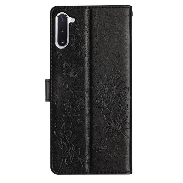 For Samsung Galaxy Note10 Butterflies and Flowers Leather Phone Case