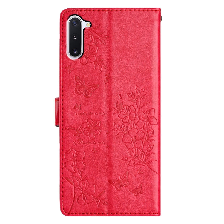 For Samsung Galaxy Note10 Butterflies and Flowers Leather Phone Case