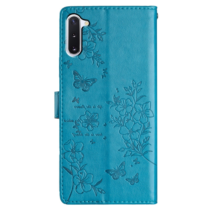 For Samsung Galaxy Note10 Butterflies and Flowers Leather Phone Case