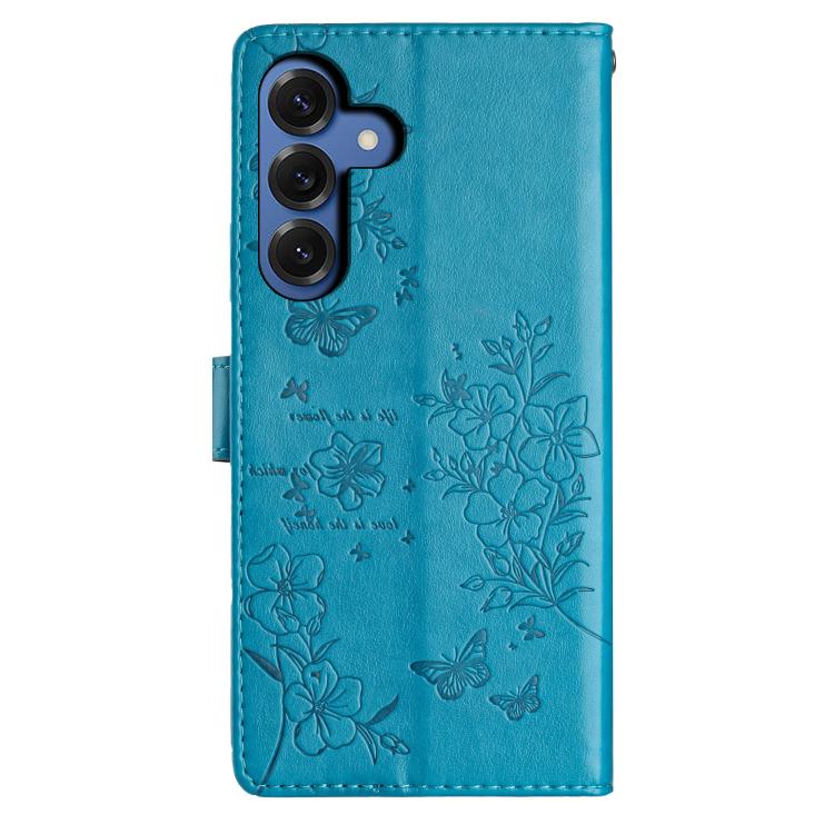 For Samsung Galaxy S26 5G Butterflies and Flowers Leather Phone Case