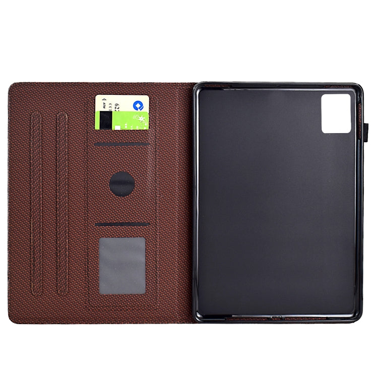 For Xiaomi Pad 6 / 6 Pro Solid Color Fiber Texture Smart Tablet Leather Case