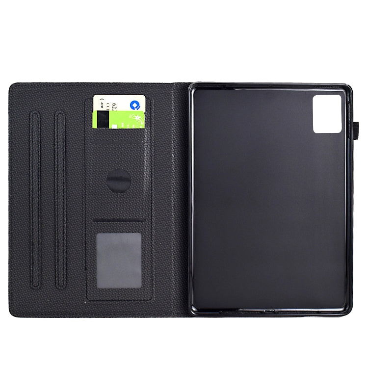 For Xiaomi Pad 6 / 6 Pro Solid Color Fiber Texture Smart Tablet Leather Case