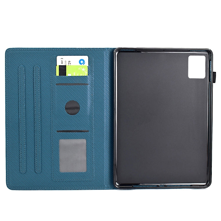 For Xiaomi Pad 6 / 6 Pro Solid Color Fiber Texture Smart Tablet Leather Case