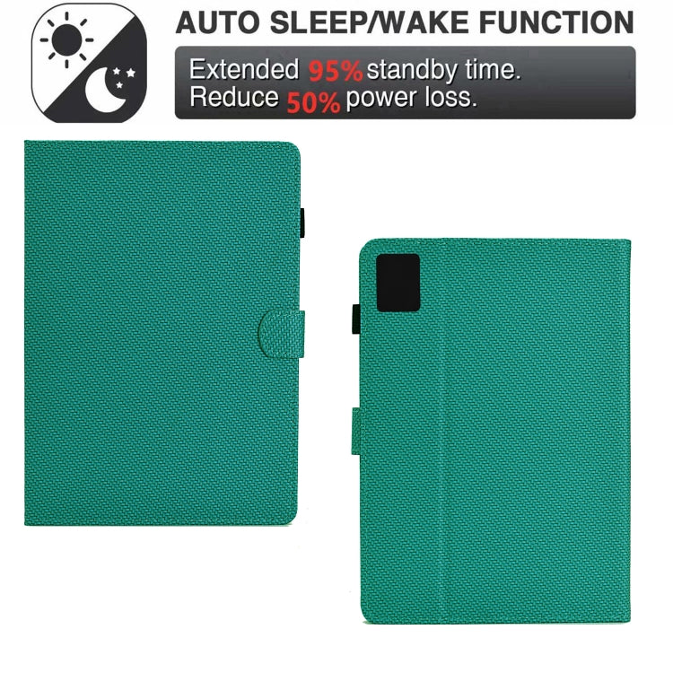 For Xiaomi Pad 6 / 6 Pro Solid Color Fiber Texture Smart Tablet Leather Case