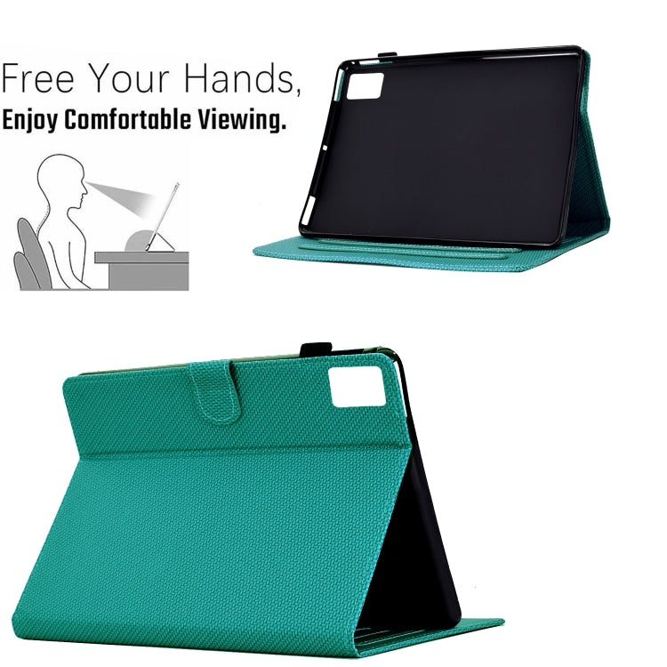 For Xiaomi Pad 6 / 6 Pro Solid Color Fiber Texture Smart Tablet Leather Case