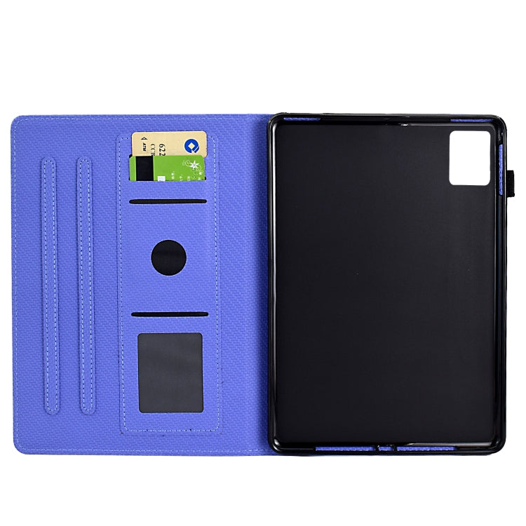 For Xiaomi Pad 6 / 6 Pro Solid Color Fiber Texture Smart Tablet Leather Case