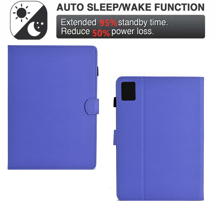 For Xiaomi Redmi Pad SE Solid Color Fiber Texture Smart Tablet Leather Case