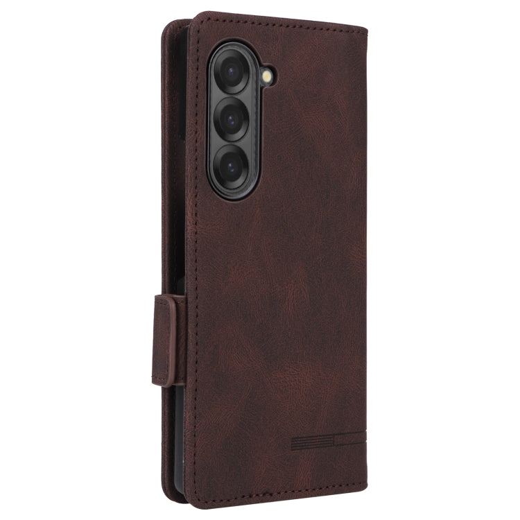 For Samsung Galaxy Z Fold6 Magnetic Clasp Leather Phone Case
