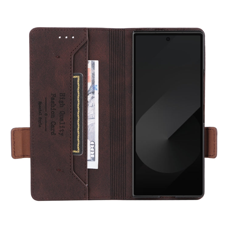 For Samsung Galaxy Z Fold6 Magnetic Clasp Leather Phone Case