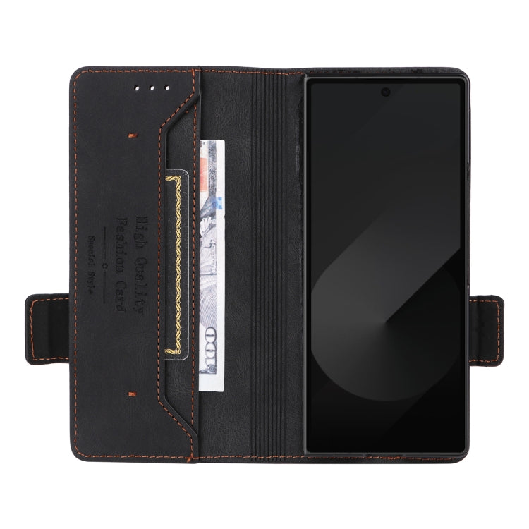 For Samsung Galaxy Z Fold6 Magnetic Clasp Leather Phone Case